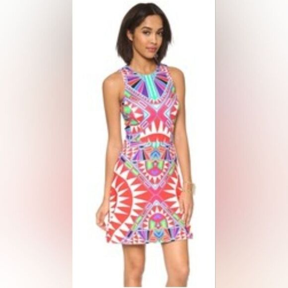 Mara Hoffman Sleeveless Above Knee, Mini circle printed dress  size S - Picture 1 of 9